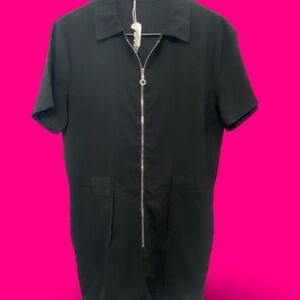 CBR Women's Black Short Sleeve Jumpsuit